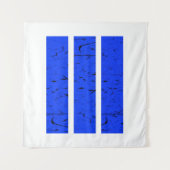 Cool 3-lijnsymbool | Uniformiteit en harmonie kleu Wandkleed (Voorkant (horizontaal))