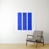 Cool 3-lijnsymbool | Uniformiteit en harmonie kleu Wandkleed (In Situ (horizontaal))