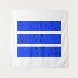 Cool 3-lijnsymbool Uniformiteit en harmonie kleu Wandkleed