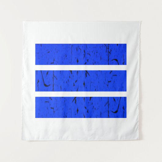 Cool 3-lijnsymbool | Uniformiteit en harmonie kleu Wandkleed (Voorkant)