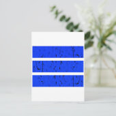Cool 3 Lijnsymbool | Uniformiteit & Harmonie Kleur Briefkaart (Staand voorkant)