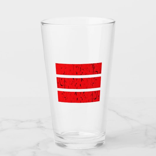 Cool 3 Lijnsymbool | Uniformiteit & Harmonie Kleur Glas (Voorkant)