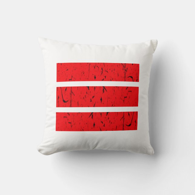 Cool 3 Lijnsymbool | Uniformiteit & Harmonie Kleur Kussen (Voorkant)