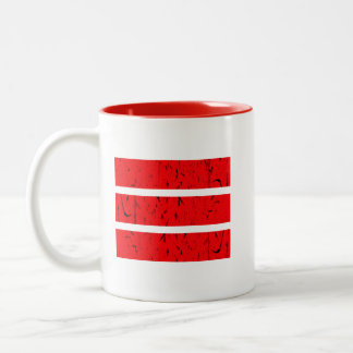 Cool 3 Lijnsymbool | Uniformiteit & Harmonie Kleur Tweekleurige Koffiemok