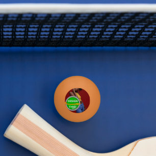 COOL! 3-sterren Ping Pong Ball - Sinaasappel - Aan