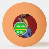 COOL! 3-sterren Ping Pong Ball - Sinaasappel - Aan (Voorkant)