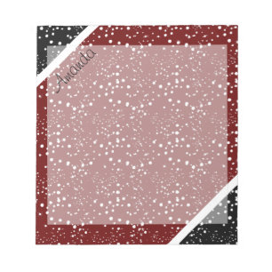 Cool 3-tone ontwerp gepersonaliseerd notitieblok