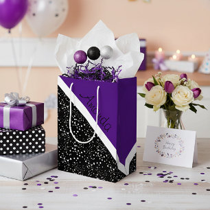 Cool 3-tone ontwerp gepersonaliseerde aangepaste m medium cadeauzakje