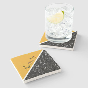 Cool 3-tone ontwerp gepersonaliseerde stenen onder onderzetter
