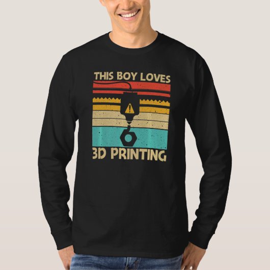 Cool 3D-afdruk voor jongens Mannen 3D-printer Afd T-shirt (Voorkant)