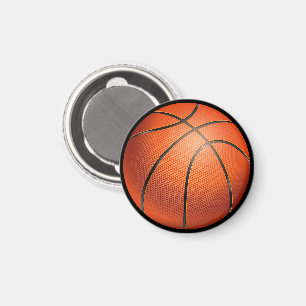 Cool 3D-basketbal sportfan-speldje voor spelers Magneet