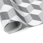 Cool 3D-effect kubieke omlooppapier Cadeaupapier (Rol Hoek)