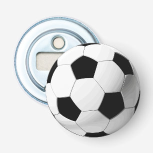Cool 3D Voetbal Realistische Voetbalfan Button Flesopener
