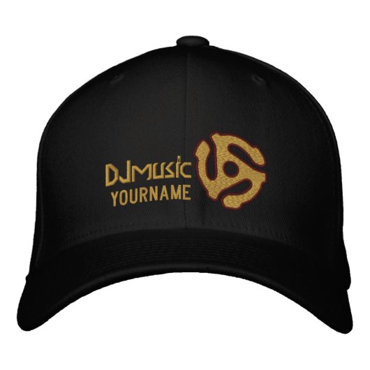 COOL 45 spacer personalized DJ embroidered cap Geborduurde Pet (Voorkant)