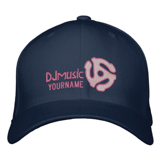 COOL 45 spacer personalized DJ embroidered cap Geborduurde Pet (Voorkant)