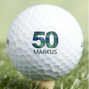 Cool 50e verjaardagscadeau voor stiefvader - Blauw Golfballen