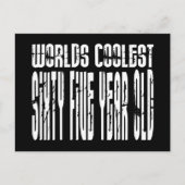Cool 65th Birthdays Werelden Coolest Sixty Five Briefkaart (Voorkant)