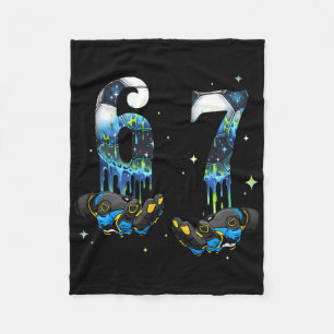 Cool 67 Six Seven Meme Voetbal Footbyll Drip Boys Fleece Deken