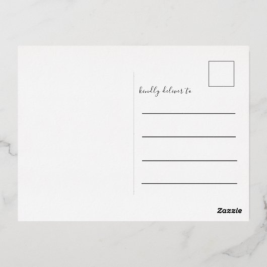 Cool 7 Photo Collage Merry Kerstkalligrafie Folie Feestdagen Briefkaart (Achterkant)