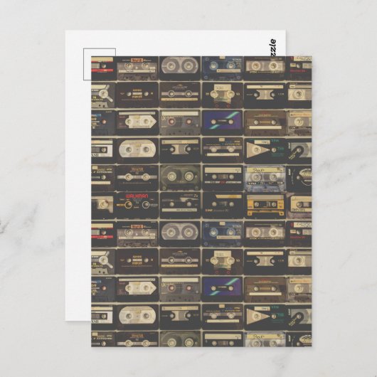 Cool 80- cassette briefkaart (Voorkant / Achterkant)