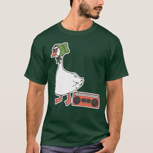Cool 80s Bonnet Funny Kitchen Goose Cartoon T-shirt (Voorkant)