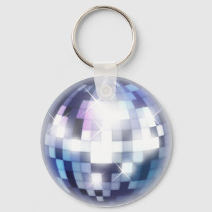 Cool 80s Disco Ball Sleutelhanger