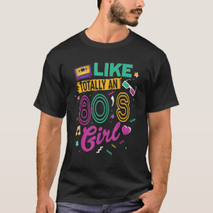 Cool 80's Girl Retro Mode Throwback Culture Par T-shirt