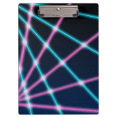 Cool 80s Laser Light Show Background Retro Neon Klembord (Voorkant)