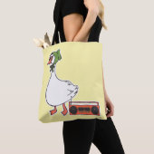 Cool 80s muts grappige keukengans cartoon tote bag (Dichtbij)