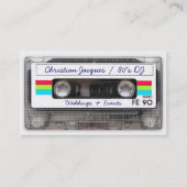Cool  80s retro muziekcassette grappig visitekaartje (Voorkant)