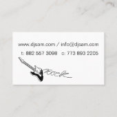 Cool 80s retro muziekcassette grappig visitekaartje (Achterkant)