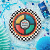 Cool 80's Retro Party Game | Nostalgisch kleurrijk Papieren Bordje (Feest)