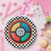 Cool 80's Retro Party Game | Nostalgisch kleurrijk Papieren Bordje (Feest)