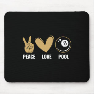 Cool 8 Ball Pool Lover Design voor Mannen Vrouwen Muismat
