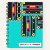Cool 90s Retro Art Custom Notitieboek (Voorkant)
