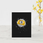 Cool 9-ball Nine Pool Biljart Paint Splatter Bil Kaart (Gele Bloem)