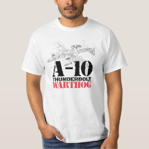 Cool A-10 Thunderbolt Warthog Vliegtuig Schematisc T-shirt