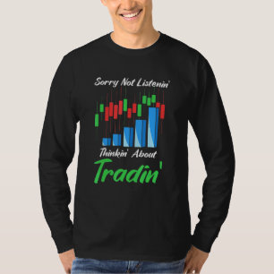 Cool aandelenhandelaar handelscitaten gezegden ide t-shirt