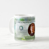 COOL! Aangepaste foto Mok — Fake Dollar Bill Desig (Voorkant links)