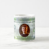 COOL! Aangepaste foto Mok — Fake Dollar Bill Desig (Center)