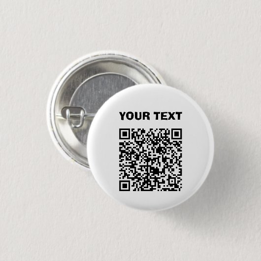 COOL! 😎 Aangepaste QR Code Button Gepersonaliseer (Voorkant /achterkant)