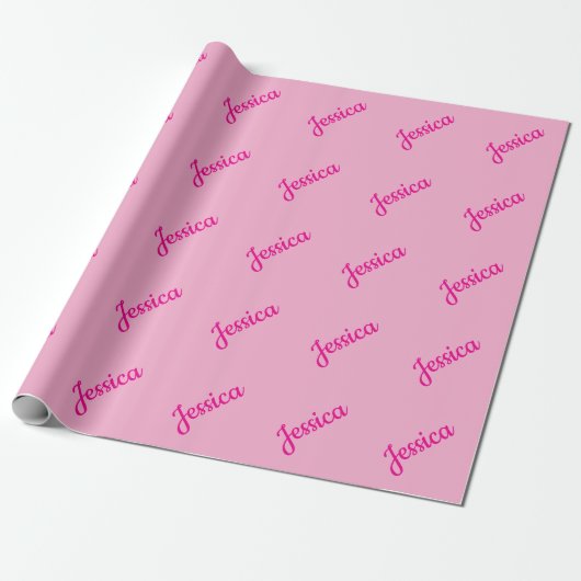 Cool Aanpasbare Tekst Cadeaupapier (Uitgerold)