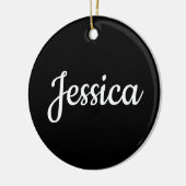 Cool Aanpasbare Tekst Keramisch Ornament (Links)