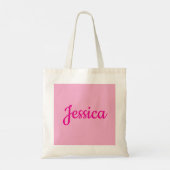 Cool Aanpasbare Tekst Tote Bag (Achterkant)