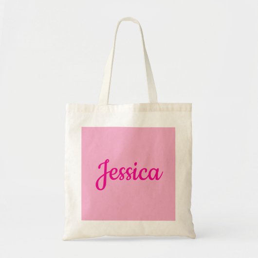 Cool Aanpasbare Tekst Tote Bag (Voorkant)