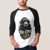 Cool aap met zonnebril T-shirt | Te cool om (Voorkant)