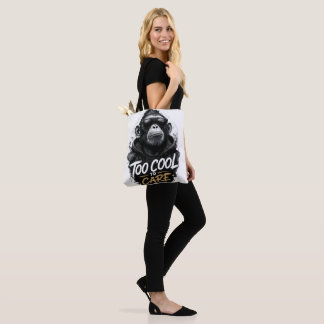 Cool aap met zonnebril T-shirt | Te cool om Tote Bag