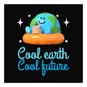Cool aarde, Cool toekomst - Aarde Foto Afdruk