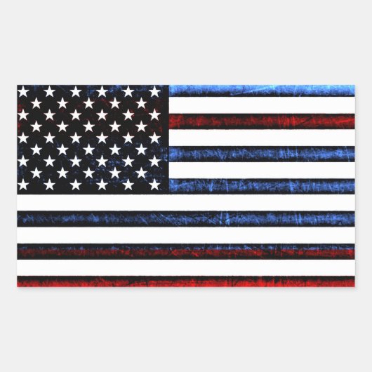 Cool Abstract Amerikaanse Flag Graphic Stickers (Voorkant)