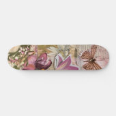 Cool Abstract Bloemenkunst Persoonlijk Skateboard (Horizontaal)